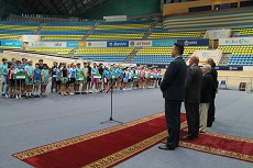 Grand opening of the Championship of the Republic of Kazakhstan in Omnium and the Scratch race.