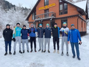 Athletes of the Central Training Center in the village of Beskainar (Almaty region) of the highway cycling department (juniors), undergo training camps on special physical training in preparation for international competitions