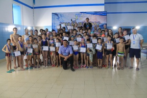 Passed the tournament "Young Dolphin" in swimming among children