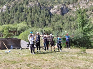 In the Turkestan region, coaches and athletes take part in the training camp for special physical training before the World Archery Championship