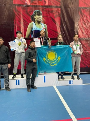 Results of international competitions in women's wrestling among cadets in Bishkek