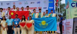 Athletes from the Cycling Department take part in the Asian Mountain Bike Championship