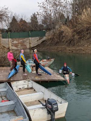 Athletes of the Astana training center in Uzbekistan undergo kayaking and canoeing training camps