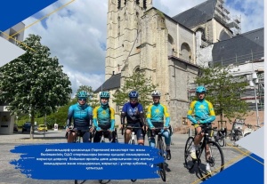 Athletes of the OTC of the highway cycling department (juniors), held in the city of Düsseldorf (Germany), training camps for special physical training in preparation for international competitions and participation in the Cup of the Nation