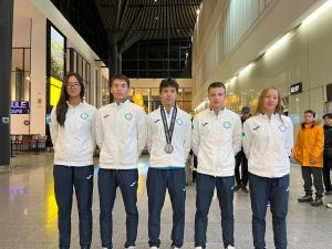 TODAY IN ASTANA, THE WINNERS OF THE 3RD YOUTH GAMES — OUR TRIATHLETES — WERE WELCOMED HOME