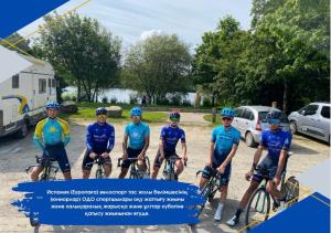 Athletes of the OTC of the highway cycling department (juniors), undergo training camps for special physical training in preparation for international competitions and participation in International starts / Nation Cup