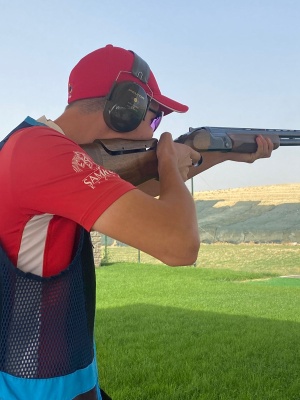 Athletes of the skeet shooting department "ODO Astana" take part in a training camp on special physical training in preparation for the Asian Games in the Turkestan region