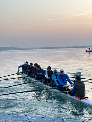 Rowing athletes in Tashmor participate in training sessions