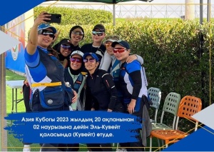 Kazakhstan in trap shooting in the "Skeet" distance won the silver medal of the Asian Cup stage in El Kuwait