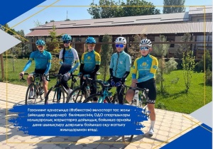 In the city of Gazalkent (Uzbekistan), athletes of the CSC of the highway cycling department (anders women) are training camps for special physical training in preparation for international competitions