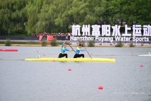 The duo Maria Brovkova/Rufina Iskakova won silver medals at the Asian Games