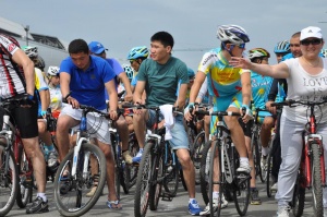 The "Velo Life" sporting event took place at the "Saryarka" cycling track.