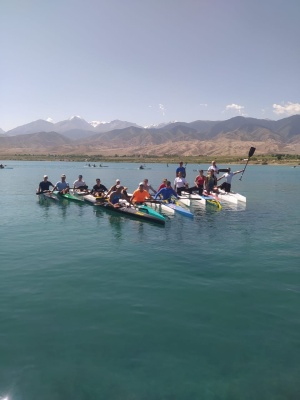 From July 17 to August 02, 2023 in Tamga (Kyrgyzstan), athletes of the CPC of the kayak and canoe department are training camps for general physical training before MS