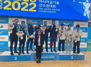 The national team of Kazakhstan took 2nd place among men in shooting at the Asian Championship in Daegu